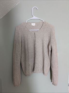 Cyrus Taupe Button-Front Women's Cardigan